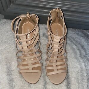 Express Women's Beige Strappy Sandals